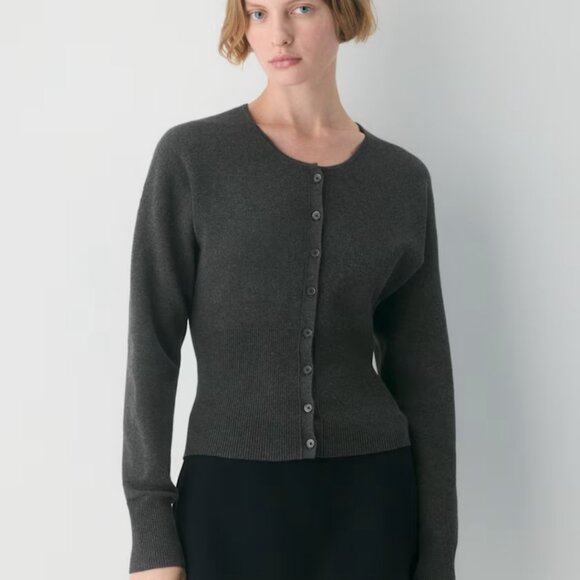 NWT Aritzia WILFRED Golightly Cardigan Heather Galaxy XS - Picture 1 of 6
